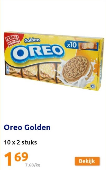 Action Oreo Golden 10 x 2 Stuks aanbieding