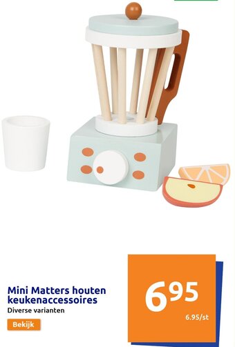 Action Mini Matters Houten Keukenaccessoires aanbieding