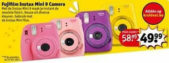 Kruidvat Fujifilm instax mini 9 camera aanbieding