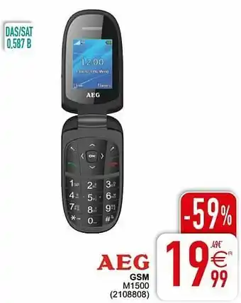 Cora Aeg gsm m1500 aanbieding