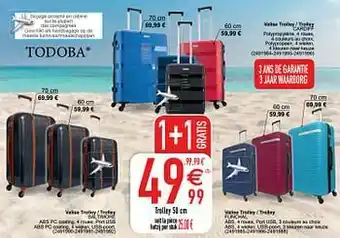 Cora Valise trolley - trolley cardiff aanbieding