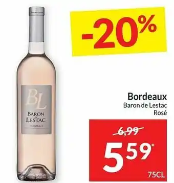 Bordeaux baron de lestac rosé