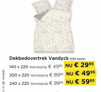 Molecule Dekbedovertrek vandyck 140 x 220 aanbieding