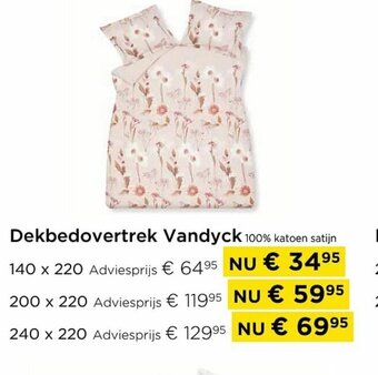 Molecule Dekbedovertrek vandyck 140 x 220 aanbieding