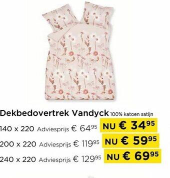 Molecule Dekbedovertrek vandyck 200x220 aanbieding