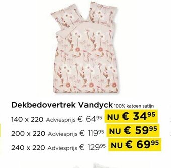 Molecule Dekbedovertrek vandyck 240x220 aanbieding
