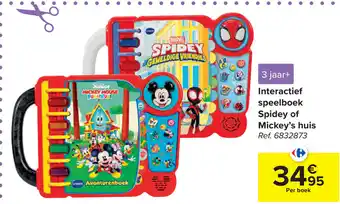 Carrefour Interactief Speelboek Spidey of Mickey's Huis aanbieding