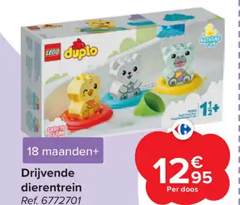 Carrefour Lego Duplo Drijvende Dierentrein aanbieding