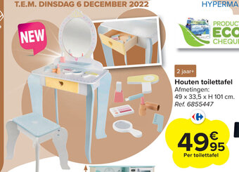 Carrefour Houten Toilettafel aanbieding