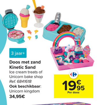 Doos met zand kinetic sand