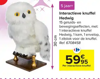 Carrefour Interactieve knuffel hedwig aanbieding