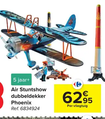 Carrefour Air stuntshow dubbeldekker phoenix aanbieding