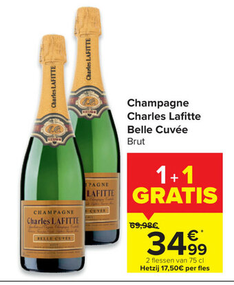 Carrefour Champagne Charles Lafitte Belle Cuvée aanbieding