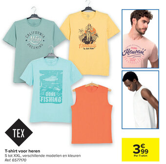 Carrefour T-shirt voor heren aanbieding