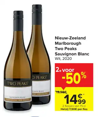 Nieuw-Zeeland Marlborough Two Peaks Sauvignon Blanc