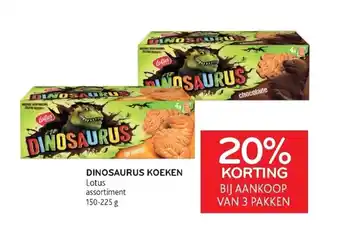 Dinosaurus koeken lotus assortiment 150-225g