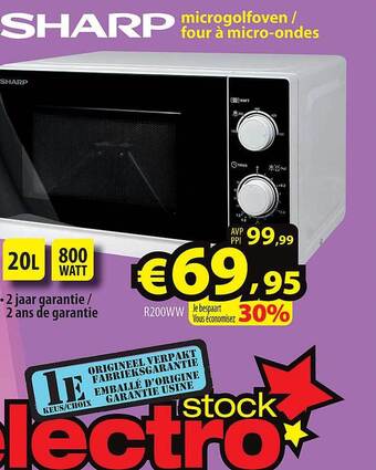 ElectroStock Sharp microgolfoven aanbieding