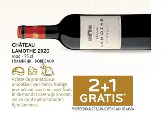 Alvo Chateau lamothe 2020 aanbieding