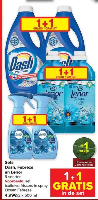 Sets dash, febreze en lenor