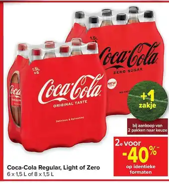 Cocacola regular, light of zero