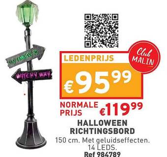 Trafic Halloween richtingsbord aanbieding