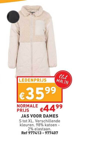 Trafic Jas voor dames aanbieding