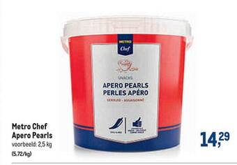 Makro Metro chef apero pearls aanbieding