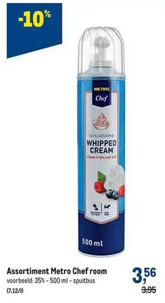Makro Assortiment metro chef room aanbieding
