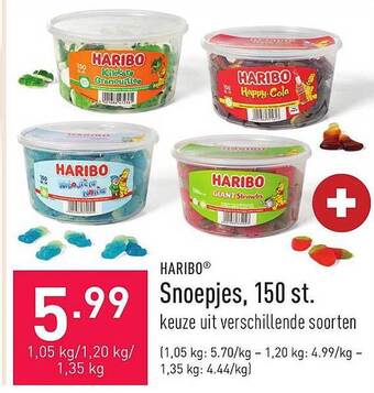 ALDI Haribo snoepjes, 150 st aanbieding