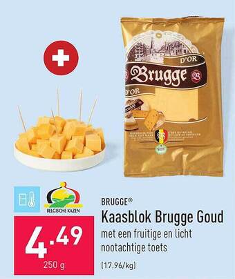 ALDI Brugge kaasblok brugge goud aanbieding