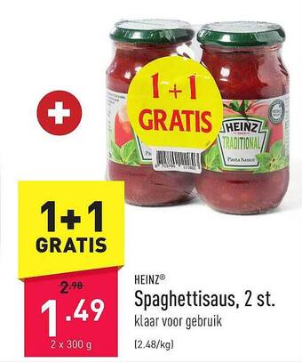 Heinz spaghettisaus, 2 st