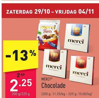 ALDI Merci chocolade aanbieding