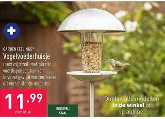 ALDI Garden feelings vogelvoederhuisje aanbieding