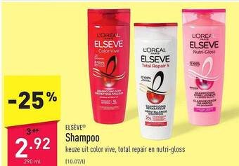 ALDI Elsève shampoo aanbieding
