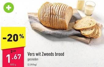 ALDI Vers wit zweeds brood aanbieding