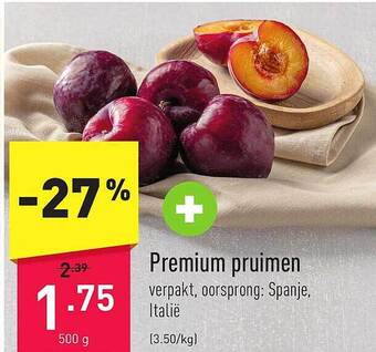 ALDI Premium pruimen aanbieding
