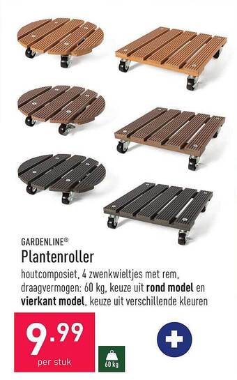 ALDI Gardenline plantenroller aanbieding
