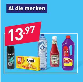 ALDI Al die merken aanbieding