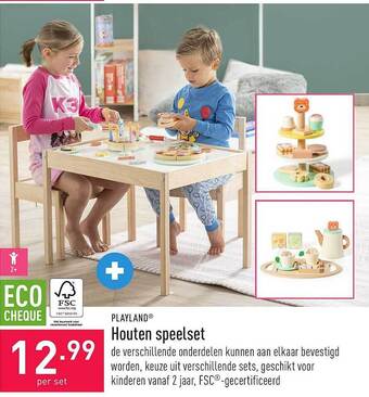 ALDI Playland houten speelset aanbieding