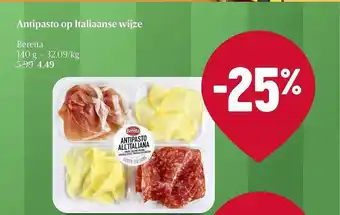 Antipasto op italiaanse wijze