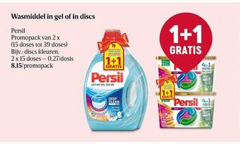 Delhaize Wasmiddel in gel of in discs persil aanbieding
