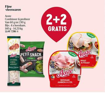 Delhaize Fijne vleeswaren aoste aanbieding