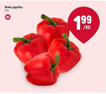 Delhaize Rode paprika aanbieding