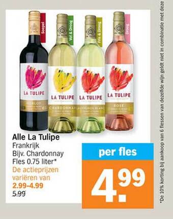Albert Heijn La tulipe aanbieding