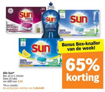 Albert Heijn Sun aanbieding