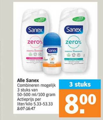 Albert Heijn Sanex aanbieding