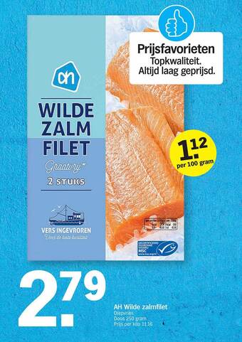 Albert Heijn Ah wilde zalmfilet aanbieding