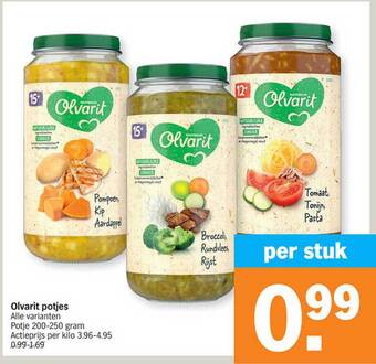 Albert Heijn Olvarit potjes aanbieding