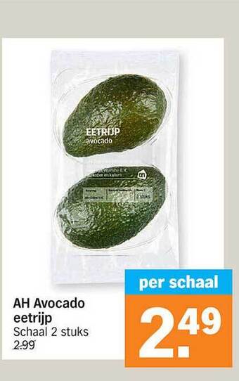 Albert Heijn Ah avocado eetrijp aanbieding