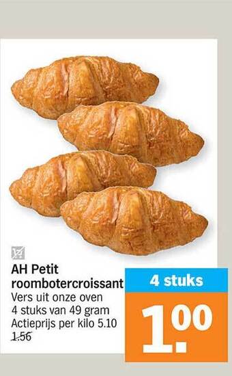 Albert Heijn Ah petit roombotercroissant aanbieding